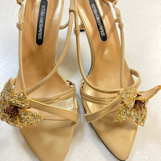 【超美品】サンダル パンプス　25㎝【ストロベリーフィールズ】