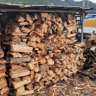 銀杏　薪ストーブ　薪　100キロ単位　配達無料エリアありの画像