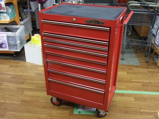 中古　KTC　ツールキャビネット　SKX5608　8段　鍵など欠品