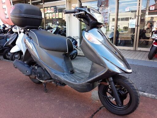 NO.3441　アドレスＶ１２５Ｇ　盗難防止警報アラーム　シガーソケット電源　サイドスタンド　リヤボックス付き　ガンメタリック　☆彡