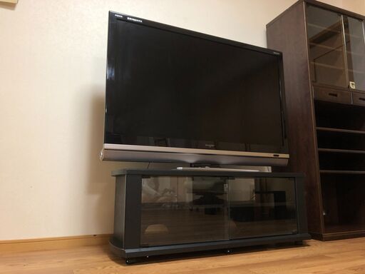 テレビ台　＋　テレビ（シャープ　AQUOS　52インチ　LC-52DS6