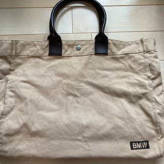 BMW ノベルティ　中古　キャンパストートバッグ