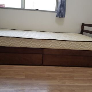 (ニトリ) シングル ベット+マトリックス+ボックスの画像