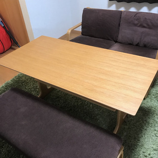 無印良品/説明書付/リビングでもダイニングでも使えるテーブルセット