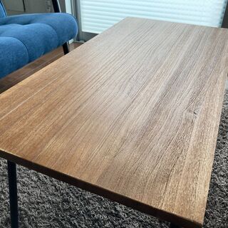 ローテーブル 木目調 ウッド の画像