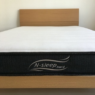 値下げ】ダブルベッド フレーム＆Nスリープマットレス by ニトリ