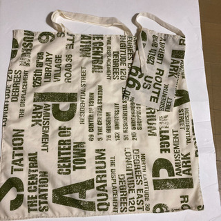 新品　結んで携帯トートバッグ　エコバッグ　ミニバッグ付き　値下げ交渉可能の画像