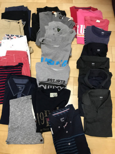 men's SからLサイズ 夏服 冬服 トップス ズボン まとめて