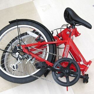 CAPTAIN STAG キャプテンスタッグ 折りたたみ自転車 20インチ 赤 未