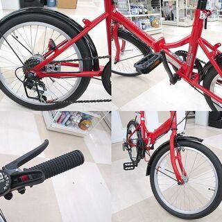 CAPTAIN STAG キャプテンスタッグ 折りたたみ自転車 20インチ 赤 未