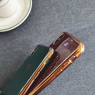 【新品】 iPhone X/XS ケース ハート ローズゴールドの画像