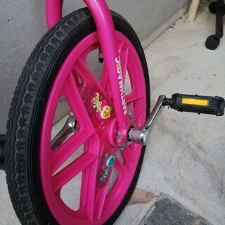 娘の愛用した一輪車、引っ越しの為値下げの画像