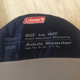 寝袋　コールマンの画像