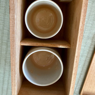 萩焼　夫婦湯呑みセット　新品未使用品の画像