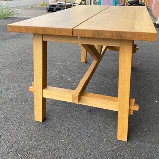 IKEA イケア ダイニングテーブル モッケルビー テーブル ナチュラル 作業台 中古品①