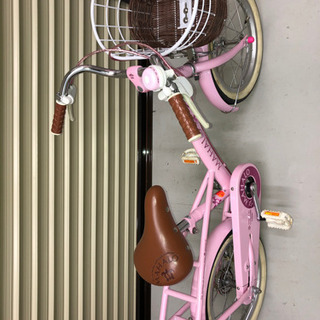 自転車　子供　16インチ　ピンクの画像
