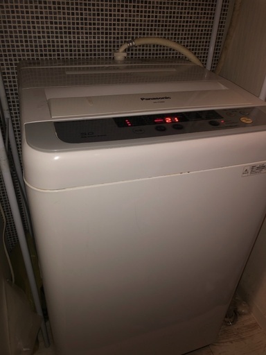 中古 洗濯機 パナソニック Panasonic 全自動洗濯機 2015年製 5.0kg ホワイト 送風 乾燥機能付き NA-F50B8