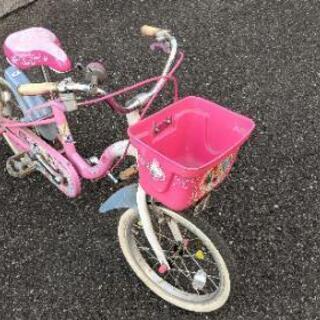 自転車 子供  幼児 小児 16インチ ピンクの画像