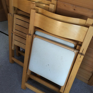 無印良品　折り畳みイス四脚