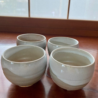 萩焼★湯呑み4客　新品未使用の画像