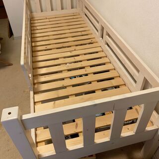 木製こども用ベッド＋説明書＋組立部品