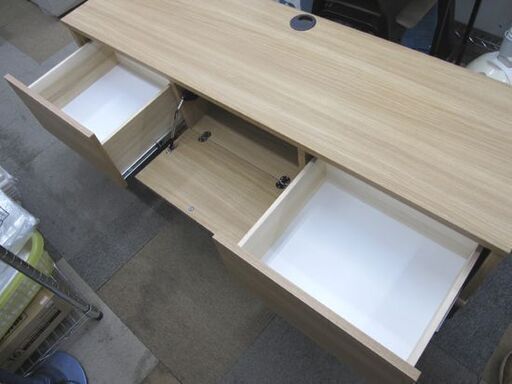 テレビ台 幅140 奥行40 高さ46cm TV台 ナチュラルブラウン スチール脚 札幌市 東区