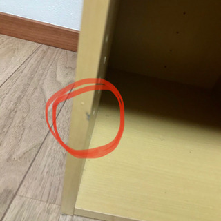 カラーボックス引き出し付きの画像