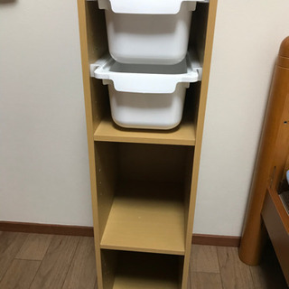 カラーボックス引き出し付きの画像