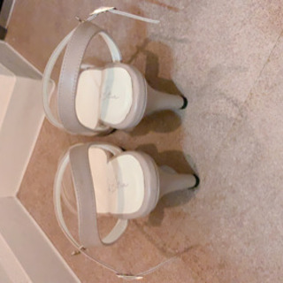 サンダル　レディース　ベージュ 美品の画像