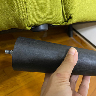 状態良し！　2人がけソファー　うぐいす色の画像