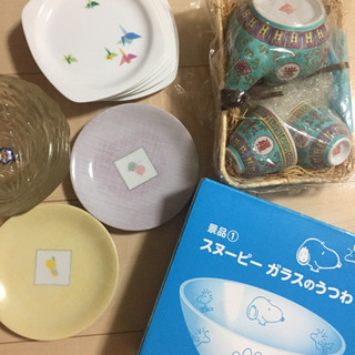 スヌーピー器 等、食器いろいろ
