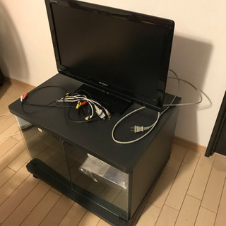 AQUOS LC-22K5-B (22インチ) テレビ台つき