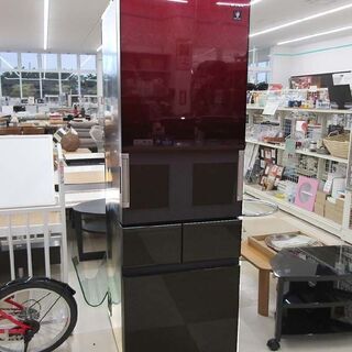 SHARP/シャープ4ドア 冷凍冷蔵庫 415L SJ-GT42E-R 2018年製 グラデーションレッド プラズマクラスター どっちもドア