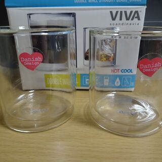 VIVA　Scandinavia　未使用ダブルウォールグラス2個セット