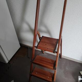 木目調スチール脚立