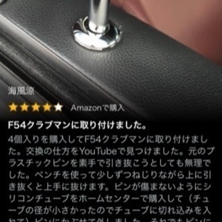 ミニクーパー ドアロックピン４個セット(新品)の画像