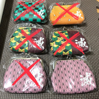 〈鬼退治〉がま口 麻の葉模様