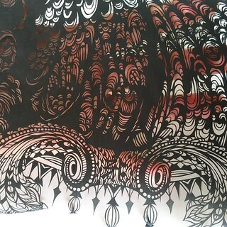 デザイン切り絵　宗像ユリックス　下絵も学べます♪　女性限定の画像