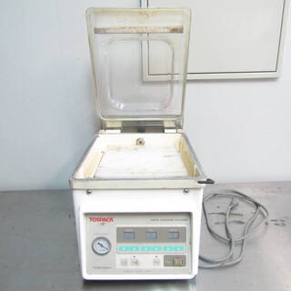 N1402・【通電ジャンク品】 自動真空包装機 V-221 トスパック TOSEI 東静電気 100V 50/60Hz 店舗用品 厨房機器 福井 リサイクルの画像