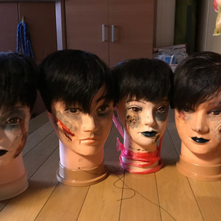 ハロウィン用　生首　お話し中！