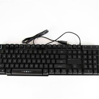 N1327・【未使用品】 ネオンキーボード＆マウス Windows 専用 有線 USBコネクター 接続式 ゲーミングマウス イルミネーションライト 点灯の画像