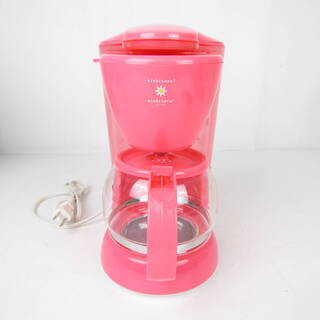 SS005・【美品 動作品】ドウシシャ コーヒーメーカー ピンク スウィング バスケット 箱付き ドリップ式 説明書付き 家庭用品の画像