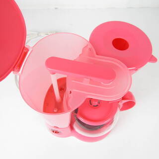 SS005・【美品 動作品】ドウシシャ コーヒーメーカー ピンク スウィング バスケット 箱付き ドリップ式 説明書付き 家庭用品の画像