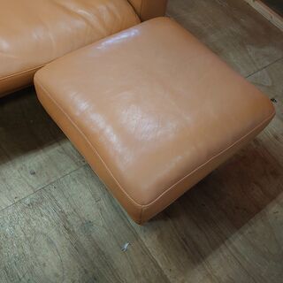KEYUCA/ケユカ　クリエソファ　本革2.5P　ヘッドレスト・オットマン付【愛品倶楽部柏店】の画像