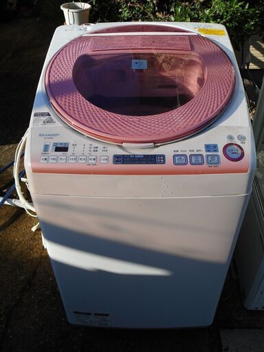 SHARP Agイオンコート付電気洗濯乾燥機 ES-TX85KS 8.0kg 2016年製