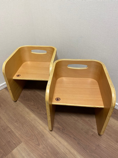 ホップル　コロコロ　デスク&チェア2脚セット