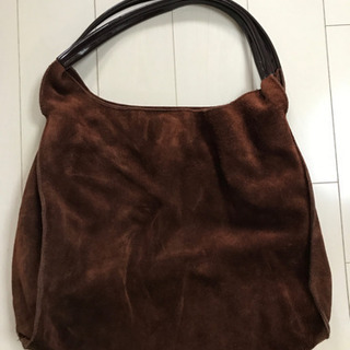ベロア 生地のハンドバッグ　トートバッグ 