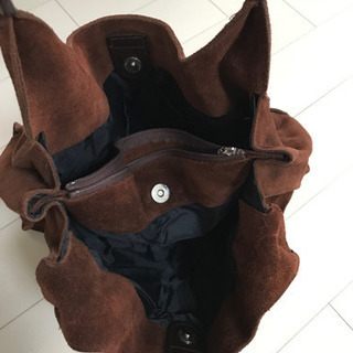 ベロア 生地のハンドバッグ　トートバッグ の画像