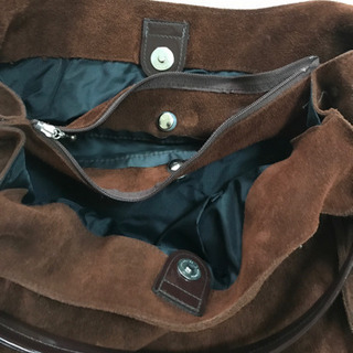 ベロア 生地のハンドバッグ　トートバッグ の画像