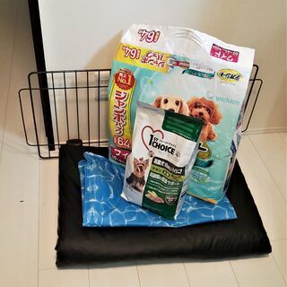 犬用品　柵・老犬用えさ・冷感マット・体圧分散マット